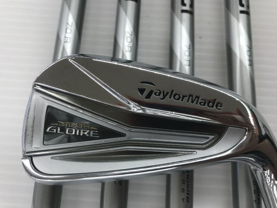 【中古】テーラーメイド STEALTH GLOIRE アイアンセット Rフレックス 37.25インチ MCI 70 リシャフト品 Cランク 右利き用 Taylormade ..