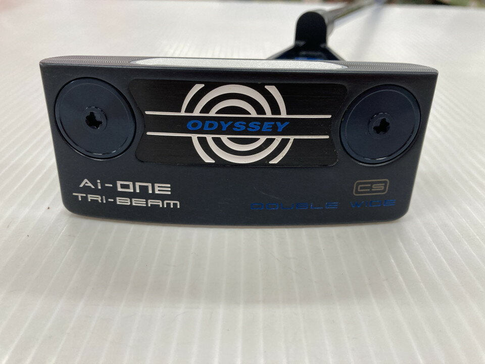 【中古】オデッセイ Ai-ONE TRI-BEAM DOUBLE WIDE CS パター 34.0インチ ヘッドカバーあり オリジナルスチール Bランク 右利き用 ODYSSEY ゴルフクラブ ゴルフドゥ ゴルフ用品 GOLF DO 中古ゴルフクラブ