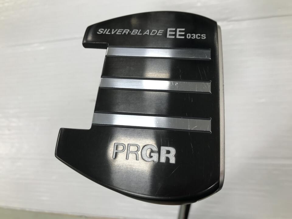 【中古】プロギア SILVER-BLADE EE 03CS パター 32.0インチ ヘッドカバーあり オリジナルスチール Dランク 右利き用 PRGR ゴルフクラブ ゴルフドゥ ゴルフ用品 GOLF DO 中古ゴルフクラブ