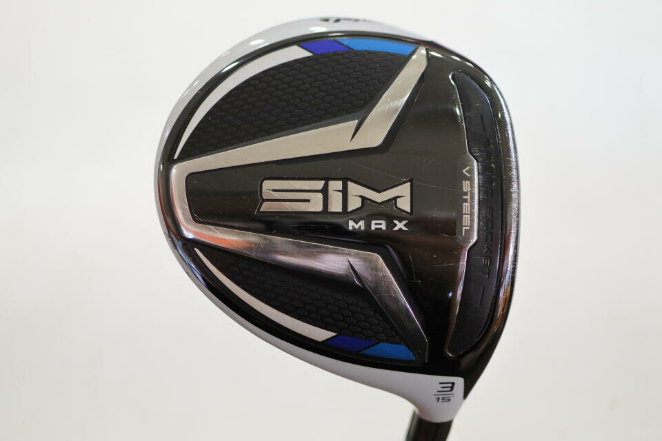 【中古】テーラーメイド SIM MAX フェアウェイウッド 3W 15° Sフレックス 43.25インチ ヘッドカバーあり TENSEI BLUE TM50 Dランク 右利き用 Taylormade ゴルフクラブ ゴルフドゥ ゴルフ用品 GOLF DO 中古ゴ