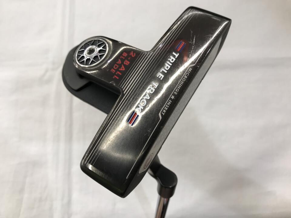 【中古】【訳あり】オデッセイ TRIPLE TRACK 2-BALL BLADE パター 34.0インチ ヘッドカバーあり STROKE LAB Dランク 右利き用 ODYSSEY ゴルフクラブ ゴルフドゥ ゴルフ用品 GOLF DO 中古ゴルフクラブ