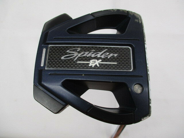 【中古】テーラーメイド Spider EX NAVY/WHITE SMALL SLANT パター 34.0インチ ヘッドカバーあり オリジナルスチール Dランク 右利き用 Taylormade ゴルフクラブ ゴルフドゥ ゴルフ用品 GOLF DO 中古ゴルフ