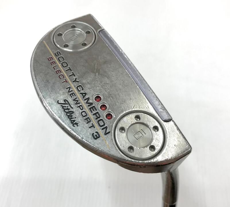 【1日限定】11月18日00:00~23:59 対象商品限定ポイント5倍！【中古】タイトリスト SC SELECT NEWPORT 3 2018 パター 35.0インチ ヘッドカバーあり オリジナルスチール Dランク 右利き用 Titleist ゴルフク