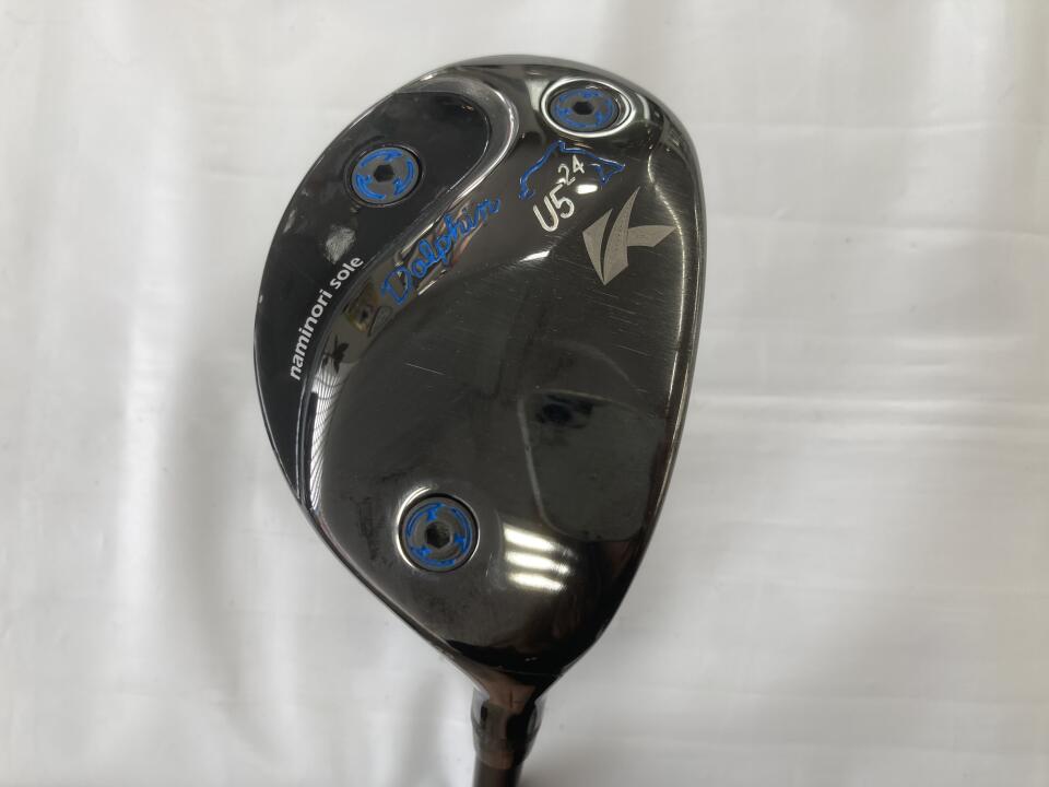 【中古】キャスコ Dolphin DU-122 ブラック ユーティリティ 24° Sフレックス 39.75インチ ヘッドカバーあり ATTAS MB-HY 85 Cランク 右利き用 Kasco ゴルフクラブ ゴルフドゥ ゴルフ用品 GOLF DO 中古ゴル