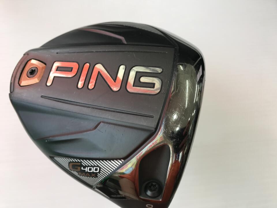 【中古】ピン G400 MAX ドライバー 9° Sフレックス 45.25インチ CRAZY　BLACK50 リシャフト品 Cランク 右利き用 PING ゴルフクラブ ゴルフドゥ ゴルフ用品 GOLF DO 中古ゴルフクラブのサムネイル