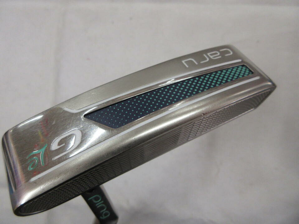 【中古】【レディースモデル】ピン G Le CARU パター 32.0インチ ヘッドカバーあり ◆インチカット◆オリジナルスチ?ル リシャフト品 Cランク 右利...