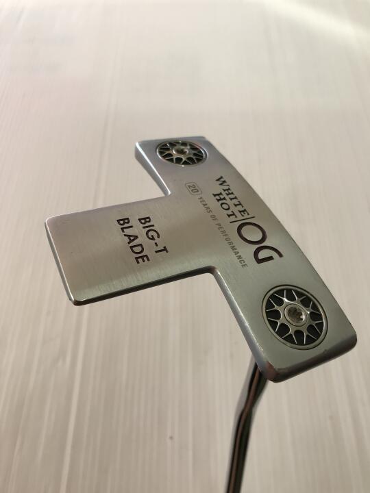 【1日限定】1月1日00:00~23:59 対象商品限定ポイント5倍！【中古】オデッセイ ホワイト ホット OG BIG T BLADE パター 33.0インチ ヘッドカバーあり オリジナルスチール Cランク 右利き用 ODYSSEY ゴル