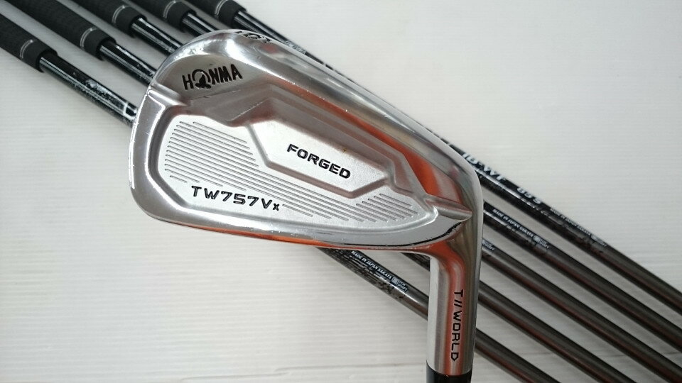 【中古】ホンマゴルフ TOUR WORLD TW757 Vx アイアンセット Sフレックス 37.75インチ VIZARD IB-WF 85 Cランク 右利き用 ゴルフクラブ ゴルフドゥ ゴルフ用品 GOLF DO 中古ゴルフクラブのサムネイル