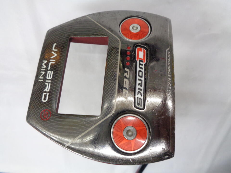 【中古】オデッセイ O-WORKS RED JAILBIRD MINI S パター 34.0インチ ヘッドカバーあり オリジナルスチ..