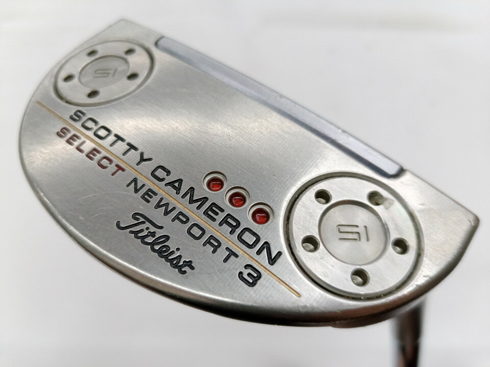【中古】タイトリスト SC SELECT NEWPORT 3 2018 パター 34.0インチ ヘッドカバーあり オリジナルスチ..