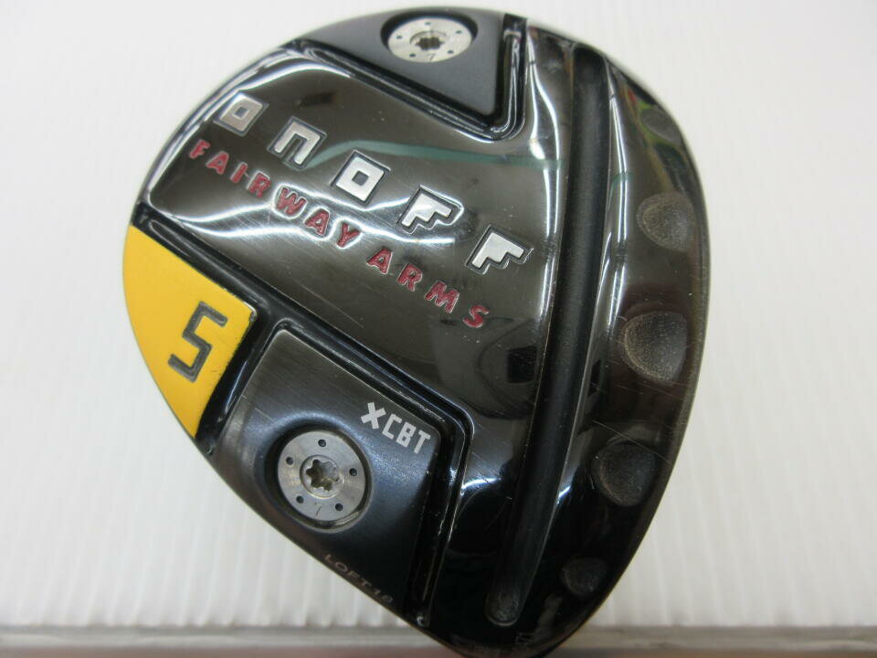 【中古】グローブライド ONOFF FAIRWAY ARMS KURO 2022 フェアウェイウッド 5W 18° Sフレックス 42.25インチ ヘッドカバーあり TATAKI：60CBT リシャフト品 Dランク 右利き用 GLOBERIDE ゴルフクラブ ゴルフド