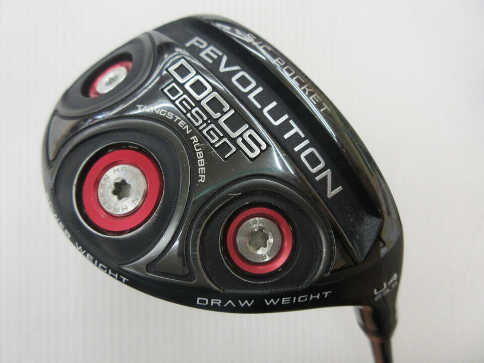 【中古】ハラケン DOCUS REVOLUTION ユーティリティ 23.5° Sフレックス 39.5インチ ヘッドカバーあり BASILUS　UT90 リシャフト品 Cランク 右利き用 Haraken ゴルフクラブ ゴルフドゥ ゴルフ
