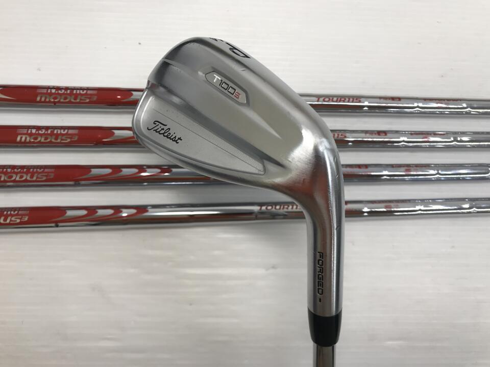 【中古】タイトリスト T100・S 2021 アイアンセット Sフレックス 37.5インチ NSプロ MODUS 3 TOUR 115 Cランク 右利き用 Titleist ゴルフクラブ ゴルフドゥ ゴルフ用品 GOLF DO 中古ゴルフクラブ