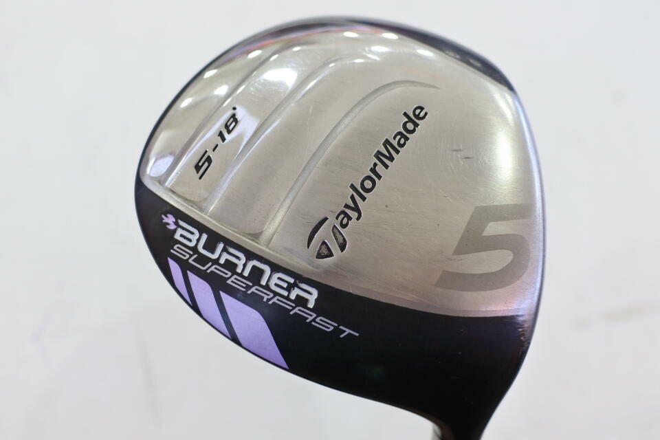 【中古】【レディースモデル】テーラーメイド バーナー スーパーファスト レディス フェアウェイウッド 5W 18° Lフレックス 41.5インチ バーナー スーパーファスト リアックス Dランク 右利