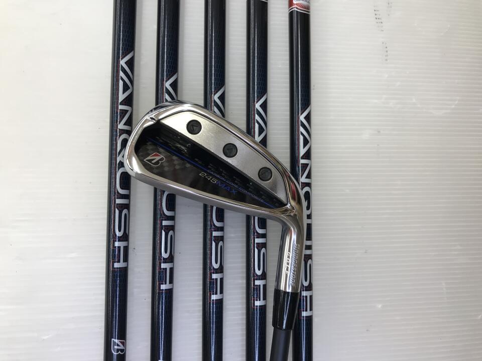 【中古】ブリヂストン 245MAX アイアンセット Rフレックス 37.75インチ VANQUISH BSi for MAX Cランク 右利き用 BRIDGESTONE ゴルフクラブ ゴルフドゥ ゴルフ用品 GOLF DO 中古ゴルフクラブ