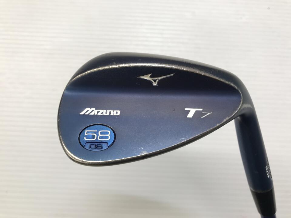 【中古】【訳あり】ミズノ T7 IPブルー 限定(2本セット) ウェッジ 58° Sフレックス 35.25インチ Speeder i-85 BUTT STAND...