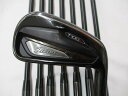 【中古】タイトリスト T100・S BLACK アイアンセット 24° 6フレックス 38.0インチ プロジェクトX オールブラック リシャフト品 Cランク 右利き用 Titleist ゴルフクラブ ゴルフドゥ ゴルフ用品 GOLF D