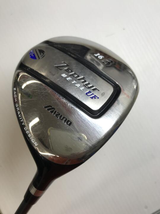 【中古】ミズノ ゼファーメタルUF フェアウェイウッド 3W 16° Rフレックス 42.5インチ ヘッドカバーあり オリジナルカーボン Cランク 右利き用 MIZUNO ゴルフクラブ ゴルフドゥ ゴルフ用品 GOLF DO