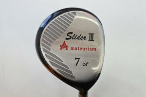 【中古】ゴルフオオイ AMATEURISM Slider 3 フェアウェイウッド 7W 24° Sフレックス 42.25インチ アマチュアリズムDELIGHT 103 リシャフト品 Dランク 右利き用 ゴルフクラブ ゴルフドゥ ゴルフ用品 GOLF D