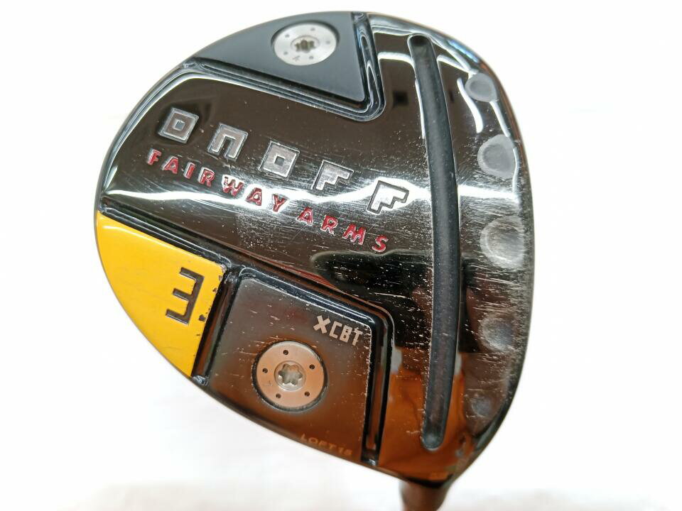 【中古】グローブライド ONOFF FAIRWAY ARMS KURO 2022 フェアウェイウッド 3W 15° Sフレックス 43.0インチ ヘッドカバーあり CBT:622F Cランク 右利き用 GLOBERIDE ゴルフクラブ ゴルフドゥ ゴルフ用品 GOLF D