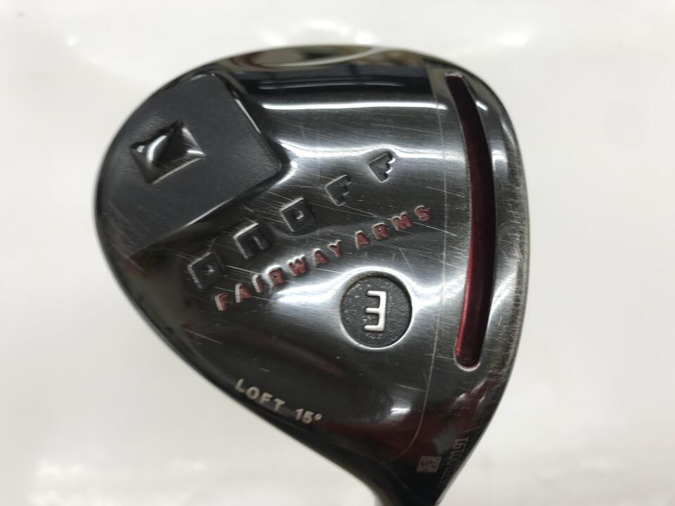 【中古】グローブライド ONOFF FAIRWAY ARMS KURO 2017 (W3) フェアウェイウッド 3W 15° Sフレックス 43.25インチ SMOOTH KICK MP-617F Dランク 右利き用 GLOBERIDE ゴルフクラブ ゴルフドゥ ゴルフ用品 GOLF DO 中古
