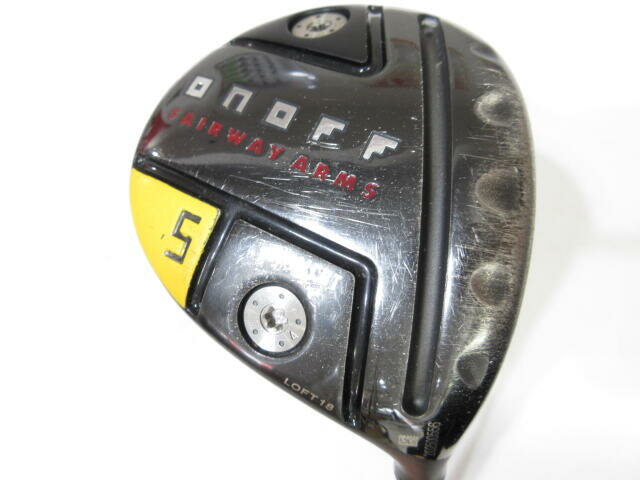 【中古】グローブライド ONOFF FAIRWAY ARMS KURO 2022 フェアウェイウッド 5W 18° Sフレックス 42.25インチ CBT:622F Dランク 右利き用 GLOBERIDE ゴルフクラブ ゴルフドゥ ゴルフ用品 GOLF DO 中古ゴルフクラ