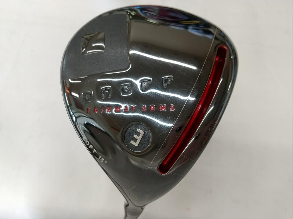 【中古】グローブライド ONOFF FAIRWAY ARMS KURO 2017 (W3) フェアウェイウッド 3W 15° Sフレックス 43.25インチ SMOOTH KICK MP-617F Cランク 右利き用 GLOBERIDE ゴルフクラブ ゴルフドゥ ゴルフ用品 GOLF DO 中古