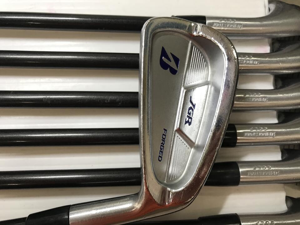 【中古】ブリヂストン JGR FORGED アイアンセット 24° Sフレックス 38.25インチ Tour-AD 55 リシャフト品 Dランク 右利き用 BRIDGESTONE ゴルフクラブ ゴルフドゥ ゴルフ用品 GOLF DO 中古ゴルフクラブ