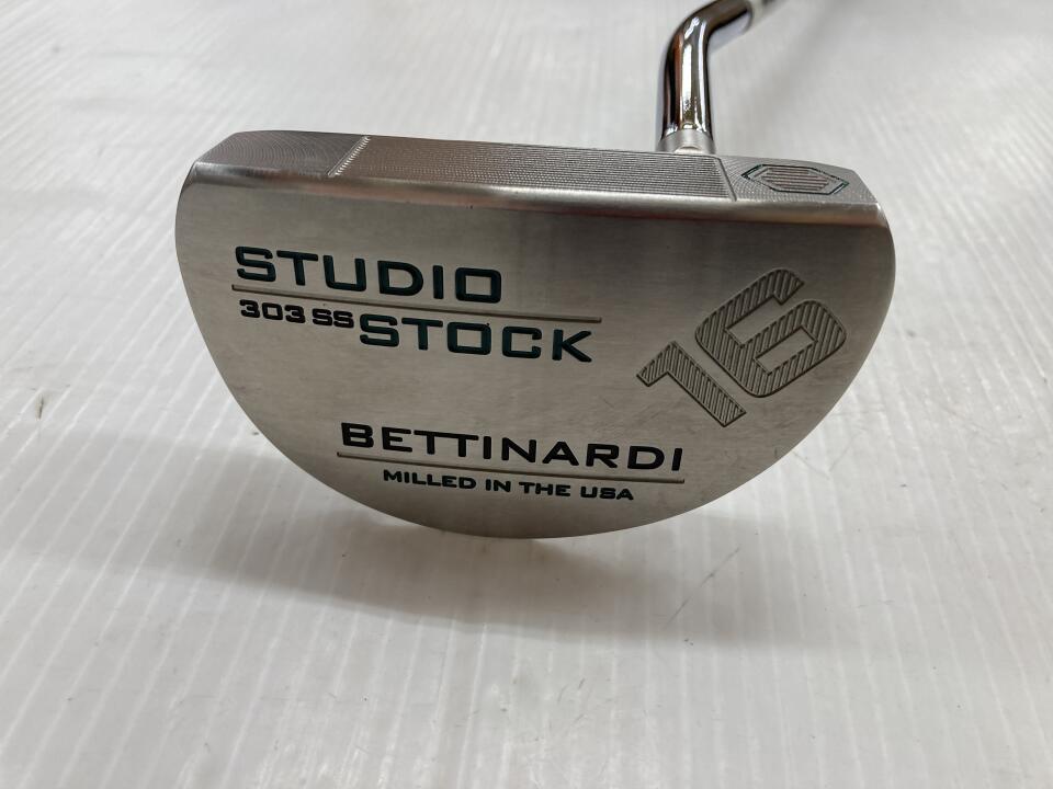 【中古】ベティナルディ STUDIO STOCK #16 2023 パター 34.0インチ ヘッドカバーあり オリジナルスチール Cランク 右利き用 BETTINARDI ゴルフクラブ ゴルフドゥ ゴルフ用品 GOLF DO 中古ゴルフクラブ