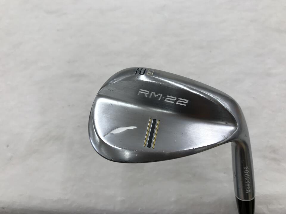 【中古】フォーティーン RM-22 ニッケルクロム パールサテン ウェッジ 52° X100フレックス 35.25インチ ダイナミックゴールドツアーイシュー リシャフト品 Cランク 右利き用 FOURTEEN ゴル