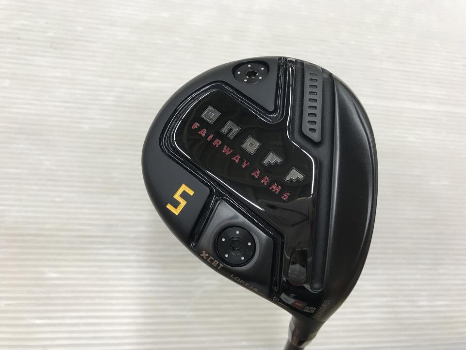 【中古】グローブライド ONOFF FAIRWAY ARMS KURO 2024 フェアウェイウッド 5W 18° Sフレックス 42.25インチ ヘッドカバーあり CBT:624F Bランク 右利き用 GLOBERIDE ゴルフクラブ ゴルフドゥ ゴルフ用品 GOLF