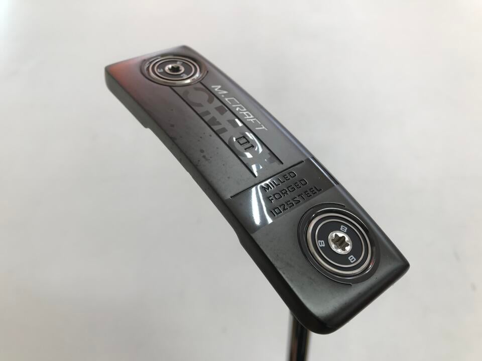 【中古】ミズノ M CRAFT OMOI 01 ガンメタルIP パター 33.0インチ ヘッドカバーあり オリジナルスチール Cランク 右利き用 MIZUNO ゴルフクラブ ゴルフドゥ ゴルフ用品 GOLF DO 中古ゴルフクラブ