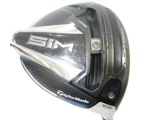 【中古】テーラーメイド SIM ドライバー 10.5° SRフレックス 45.75インチ ヘッドカバーあり TENSEI SIL..