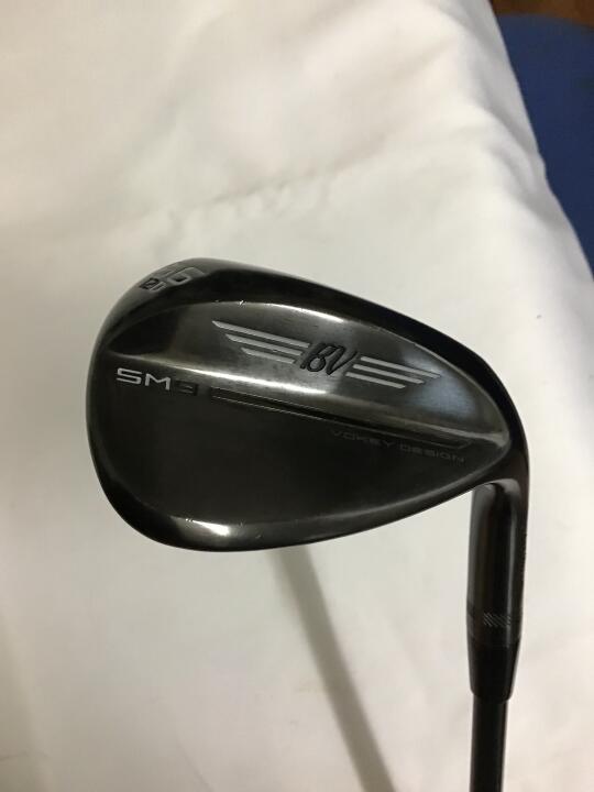 【中古】タイトリスト VOKEY SM9 JET BLACK PREMIUM ウェッジ 56° S200フレックス 35.25インチ ダイナミックゴールド オニキス・ブラッ..
