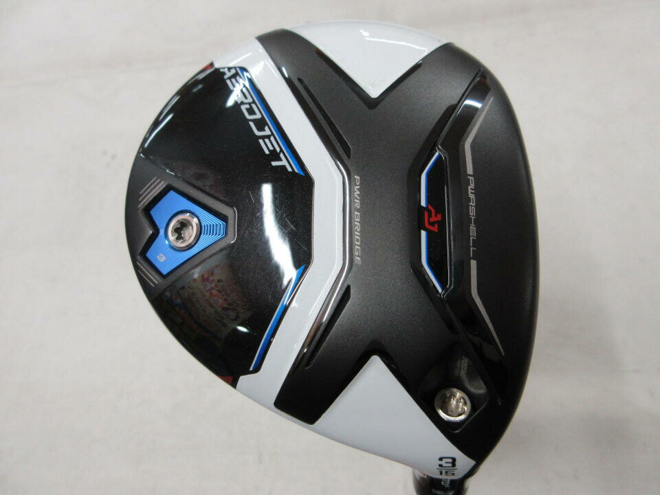 【中古】コブラ AEROJET フェアウェイウッド 3W 15° Xフレックス 43.5インチ ヘッドカバーあり ◆リシャフト◆Diamana　RF60 リシャフト品 Cランク 右利き用 COBRA ゴルフクラブ ゴルフドゥ ゴルフ用