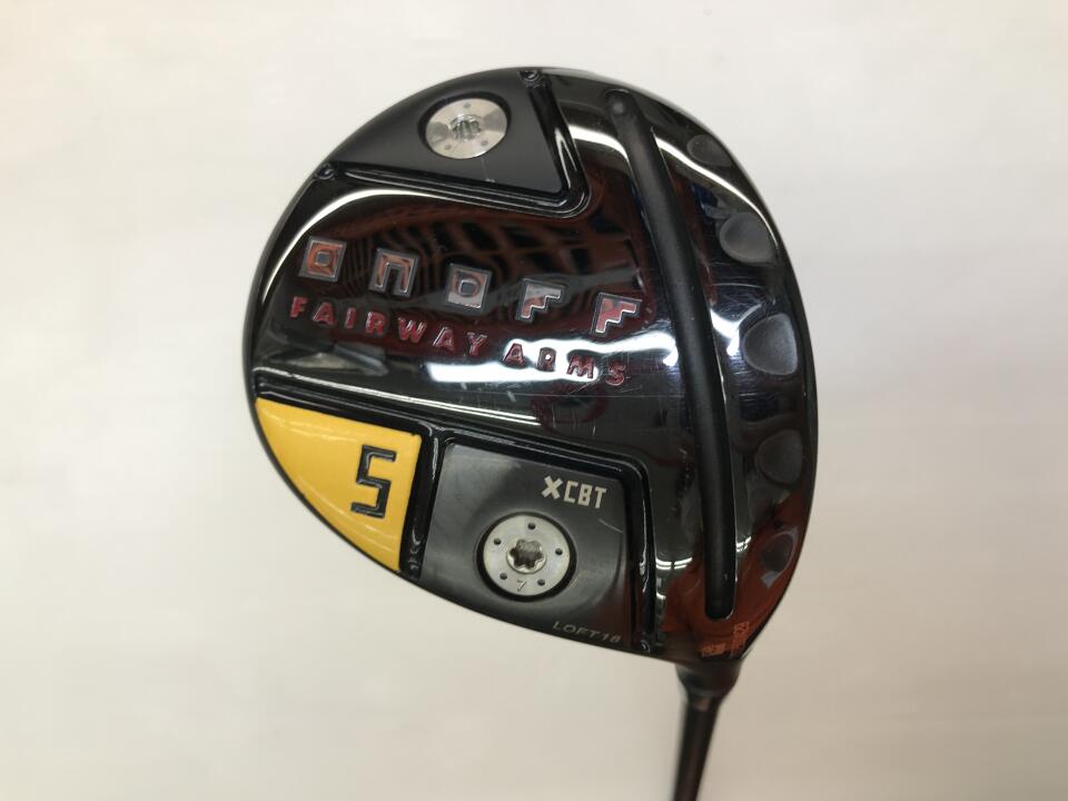 【中古】グローブライド ONOFF FAIRWAY ARMS KURO 2022 フェアウェイウッド 5W 18° Sフレックス 42.5インチ CBT:622F Dランク 右利き用 GLOBERIDE ゴルフクラブ ゴルフドゥ ゴルフ用品 GOLF DO 中古ゴルフクラ