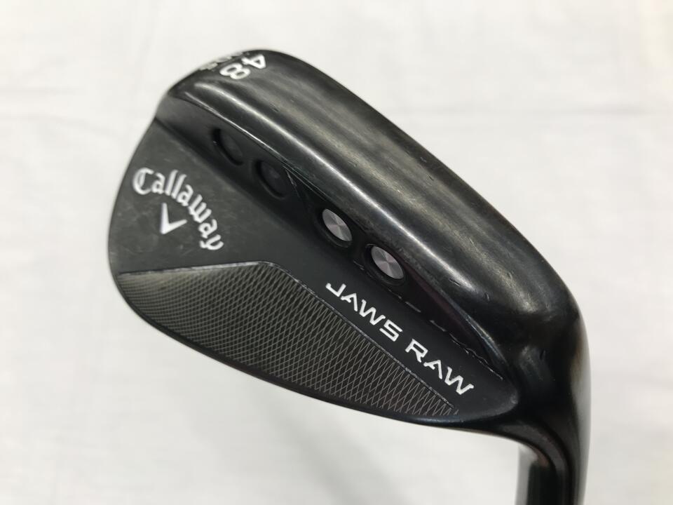 【1日限定】11月18日00:00~23:59 対象商品限定ポイント5倍！【中古】キャロウェイ JAWS RAW ブラック ウェッジ 48° Sフレックス 35.75インチ NSプロ MODUSTOUR 115 リシャフト品 Cランク 右利き用 Callawa