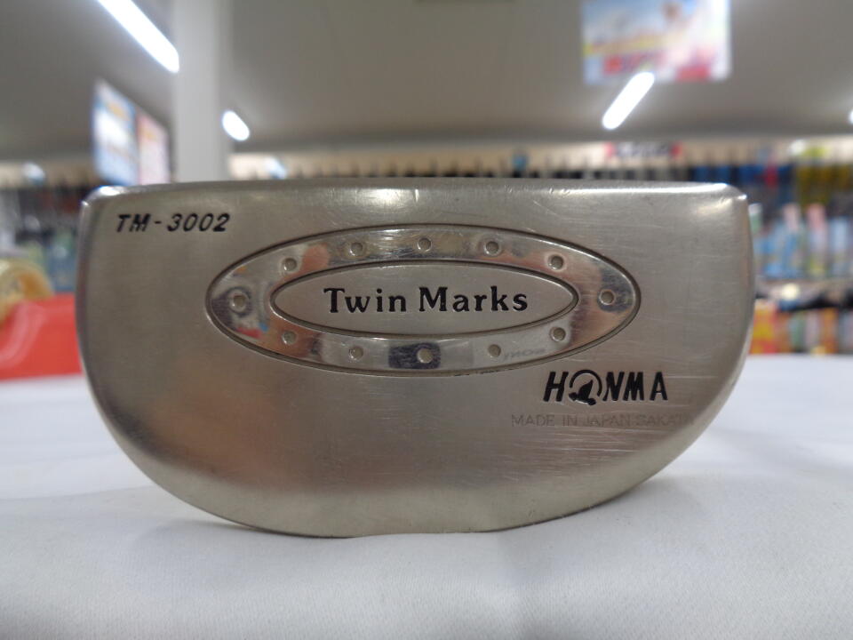 【中古】【訳あり】ホンマゴルフ ツインマークスTM-3002 パター 34.0インチ オリジナルスチール Dランク 右利き用 ゴルフクラブ ゴルフドゥ ゴルフ用品 GOLF DO 中古ゴルフクラブ