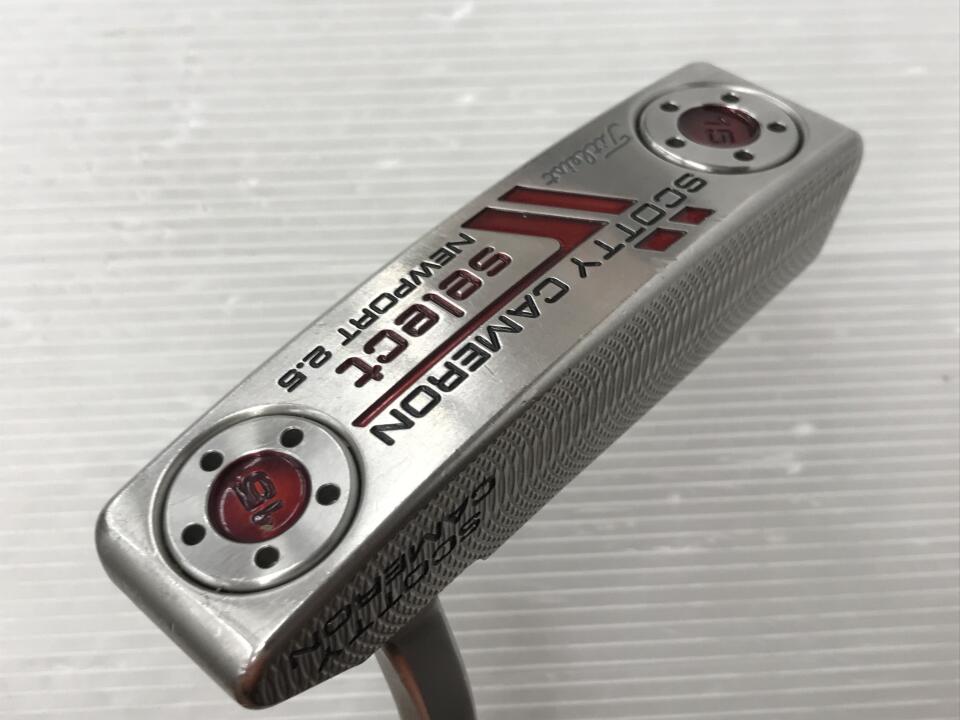 【1日限定】11月18日00:00~23:59 対象商品限定ポイント5倍！【中古】タイトリスト SC Select NEWPORT 2.5 2014 パター 34.0インチ ヘッドカバーあり オリジナルスチール Cランク 右利き用 Titleist ゴルフク