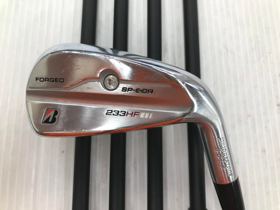 【中古】ブリヂストン 233HF アイアンセット Rフレックス 37.75インチ TRAVIL IRON 85 リシャフト品 Cランク 右利き用 BRIDGESTONE ゴルフクラブ ゴルフドゥ ゴルフ用品 GOLF DO 中古ゴルフクラブ