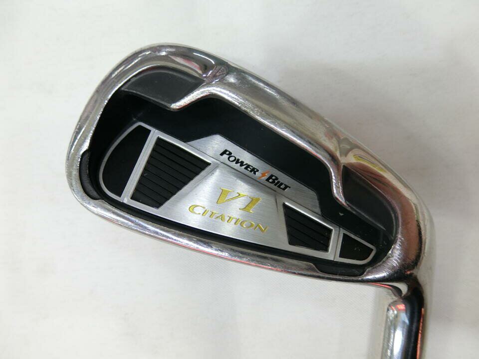 【中古】パワービルト サイテーション V1 アイアンセット 24° Rフレックス 38.0インチ ヘッドカバーあり オリジナルカーボン Cランク 右利き用 POWER BILT ゴルフクラブ ゴルフドゥ ゴルフ用品 GO