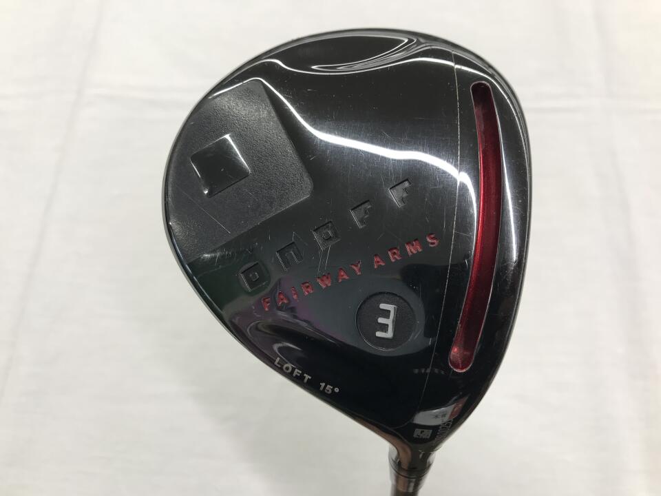【中古】グローブライド ONOFF FAIRWAY ARMS KURO 2017 フェアウェイウッド 3W 15° Xフレックス 42.75インチ ATTAS MB FW 65 リシャフト品 Cランク 右利き用 GLOBERIDE ゴルフクラブ ゴルフドゥ ゴルフ用品 GOLF