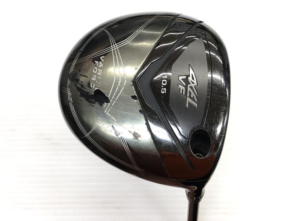 【中古】【訳あり】ツルヤ AXEL VF ドライバー 10.5° Sフレックス 46.0インチ ヘッドカバーあり AXEL V..