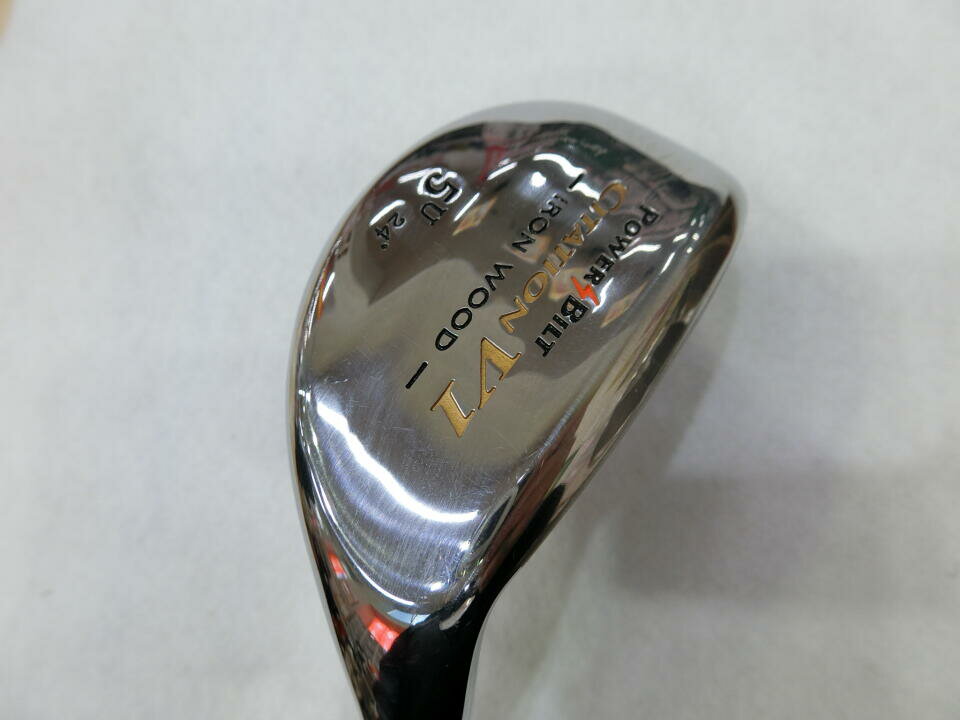 【中古】パワービルト サイテーション V1 アイアンセット Rフレックス 38.5インチ ヘッドカバーあり オリジナルカーボン Cランク 右利き用 POWER BILT ゴルフクラブ ゴルフドゥ ゴルフ用品 GOLF DO