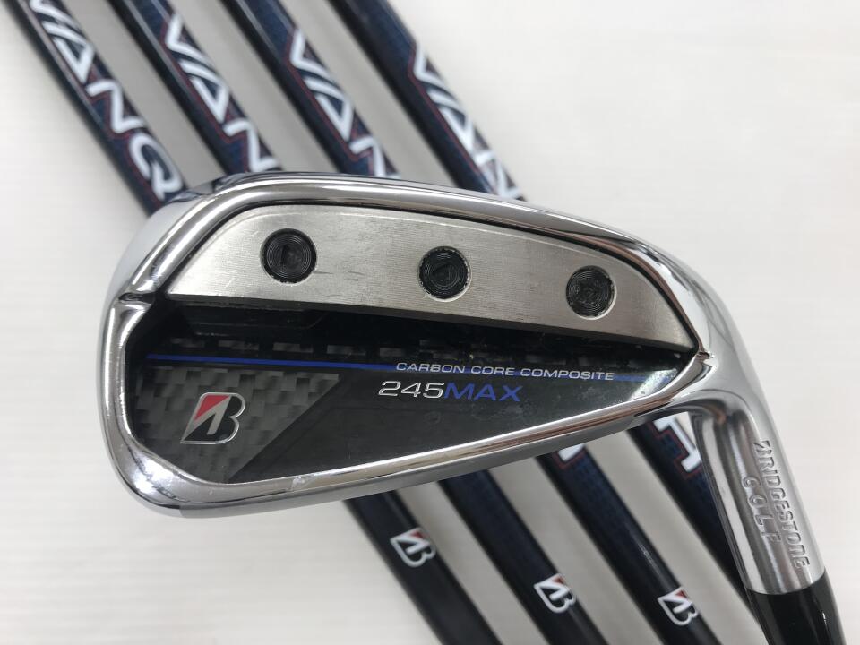 【中古】ブリヂストン 245MAX アイアンセット Rフレックス 37.75インチ VANQUISH BSi for MAX Cランク 右利き用 BRIDGESTONE ゴルフクラブ ゴルフドゥ ゴルフ用品 GOLF DO 中古ゴルフクラブ