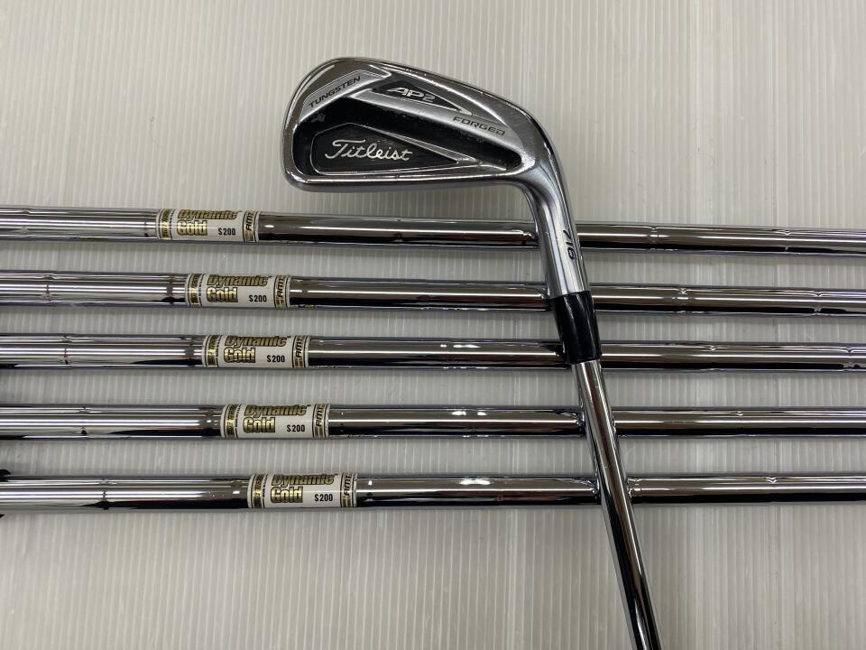 【中古】タイトリスト AP 2 716 アイアンセット S200フレックス 38.25インチ ダイナミックゴールド AMT Dランク 右利き用 Titleist ゴルフクラブ ゴルフドゥ ゴルフ用品 GOLF DO 中古ゴルフクラブ