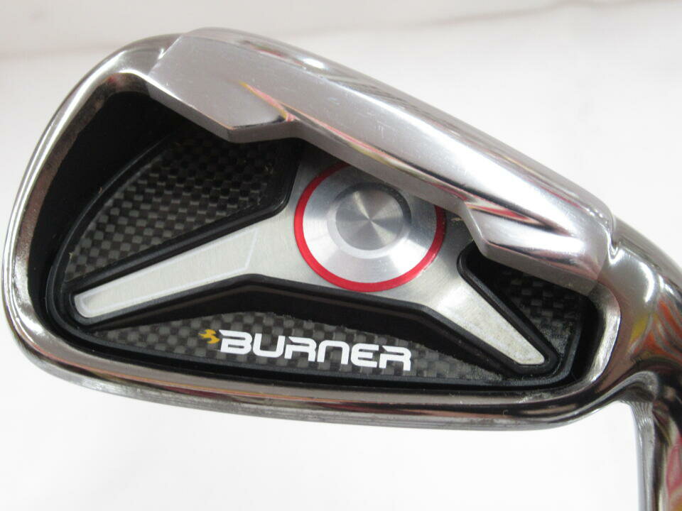 【中古】テーラーメイド バーナー アイアン (2009) US アイアンセット Rフレックス 38.75インチ リアックス スーパーファスト 85スチール Dランク 右利き用 Taylormade ゴルフクラブ ゴルフドゥ ゴ