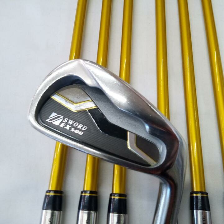 【中古】カタナゴルフ SWORD EX アイアンセット Rフレックス 37.75インチ オリジナルカーボン Cランク 右利き用 KATANA ゴルフクラブ ..