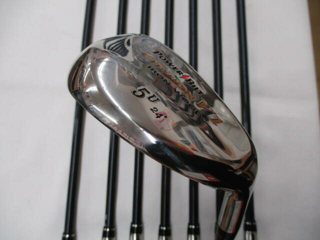 【中古】【訳あり】パワービルト サイテーション V1 アイアンセット 24° SRフレックス 38.5インチ ヘッドカバーあり オリジナルカーボン Cランク 右利き用 POWER BILT ゴルフクラブ ゴルフドゥ