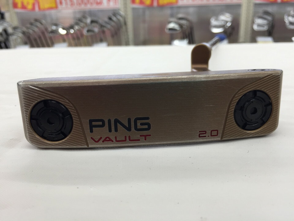 【中古】ピン VAULT 2.0 DALE ANSER Copper パター 34.0インチ ヘッドカバーあり オリジナルスチール(PP61グリップ) Cランク 右利き用 PING ゴルフクラブ ゴルフドゥ ゴルフ用品 GOLF DO 中古ゴルフク